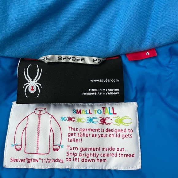 Spyder ski/snow jacket size 4 - Picture 4 of 5